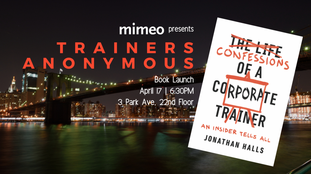 Trainers Anonymous - Book launch Confessions of a Corporate Trainer